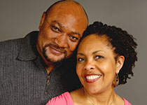 Photo of a man and woman smiling. Link to Life Stage Gift Planner Under Age 60 Situations.